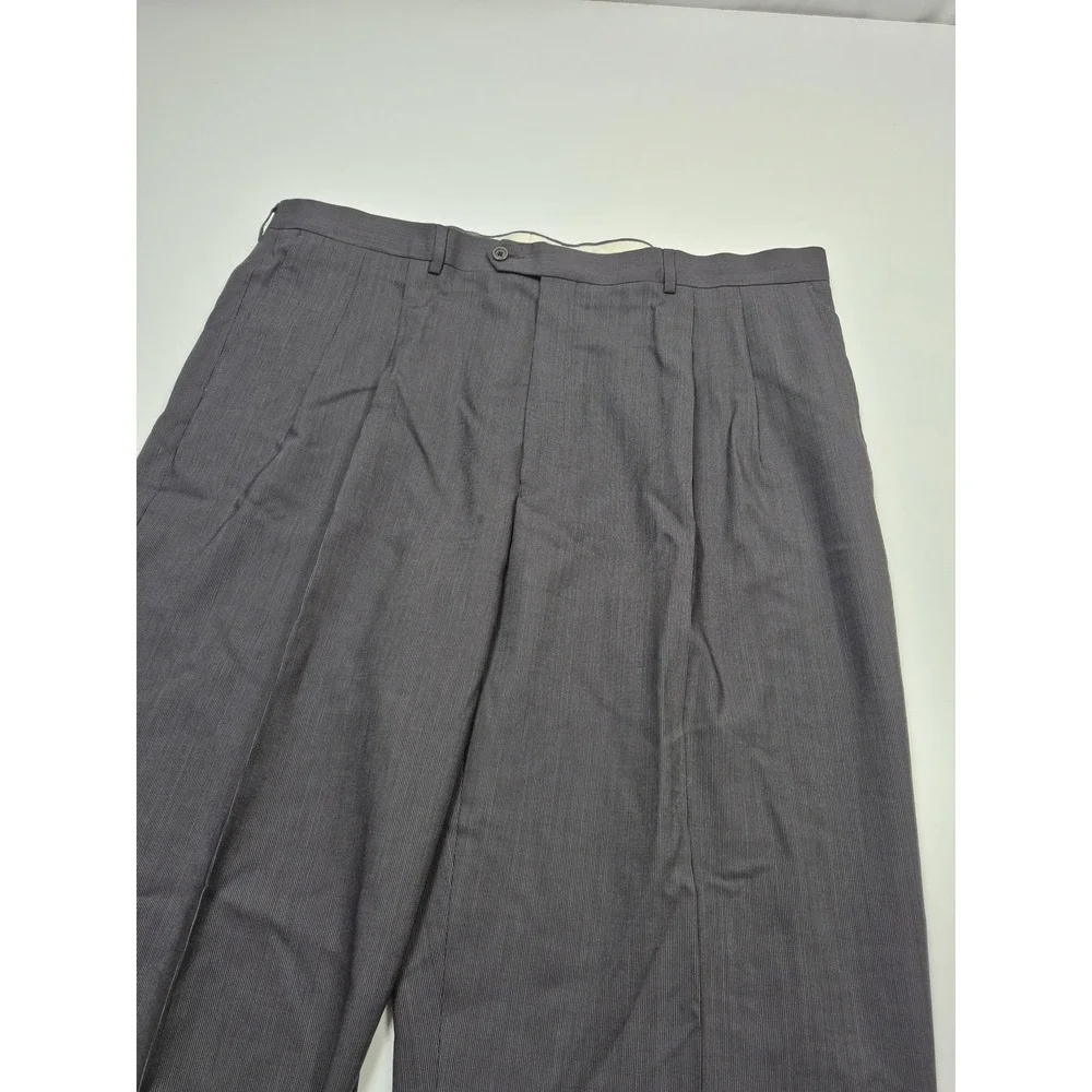 Zanieri Suit Mens 50 Long Gray Wool 2 Piece 44x36 Super 100s Reda Italy NWT FLAW